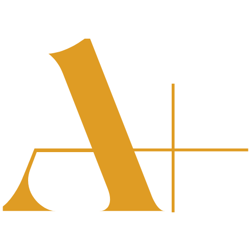 Logo de l'Agence A+/Aplus, agence d'architecture d'intérieur et de maitrise d'œuvre.